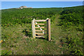 SM7428 : Freestanding gate on the path to Treleddyd-fawr by Bill Boaden