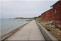 SZ3287 : Coastal path at Colwell Bay, Freshwater by Ian S