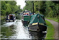 Narrowboats along the Grand Union Canal in Uxbridge