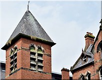 J3473 : Tower, former St Malachy's primary school, Belfast (August 2015) by Albert Bridge