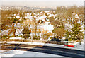 Wintry scene west from Raleigh Court, Norwood 1985