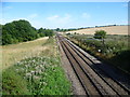 The Liverpool Street to Cambridge line approaches Newport