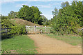 Gate and stile, Bedfont Lakes