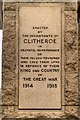 SD7441 : Dedication on Clitheroe War Memorial by David Dixon