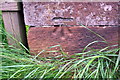 Benchmark on bridge over former Warcop - Appleby railway