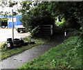 Dumped tyres alongside a public footpath, Llangennech