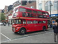 View of a Routemaster bus in Romford Market