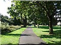 Cycle path next to the railway line