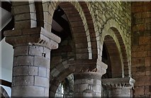 SO8973 : Chaddesley Corbett: St. Cassian's Church: Columns on the north side of the nave by Michael Garlick