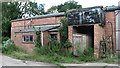 Water tank and sheds at Harrison