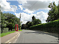 Telephone box in Front Street, Ousden