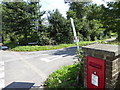 Junction of Washington Road and Sullington Lane with post box