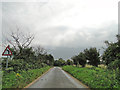 Roadsign near Hayhall Cottages