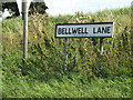 Bellwell Lane sign