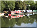 Mallard and Arcady, narrowboats on Paddington Branch canal