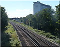 Railway line passing through Feltham