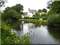 Waterside House and small quay at Rock Bridge