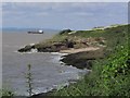 ST4374 : On Clevedon to Portishead coastal path nearing Charlcombe Bay by Colin Park