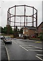 Derelict gas-holder, London Road gas-works, Crayford