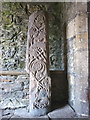 SD4983 : Portion of Anglian cross, St Peter's Church, Heversham by Karl and Ali