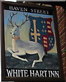 White Hart Inn name sign, Havenstreet