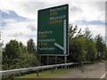 Sign by the A35 ahead of A354 junction