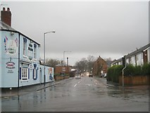 SP2965 : North on a wet Charles Street, Warwick, with more rain on the way by Robin Stott