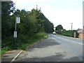 Bus stop on the B1189