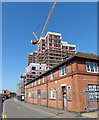 Construction along Bath Lane