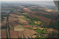 A1 and Great North Road north of Weston: aerial 2015