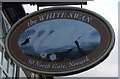 Sign for the White Swan, Newark