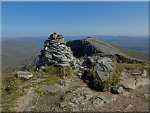 NH0305 : Summit cairn, Gleouraich by John Allan