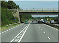 SU4873 : The A34 northbound at Graces Lane Bridge by Ian S