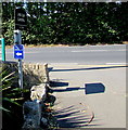 Coastal Path diversion sign, Lake, Isle of Wight