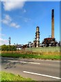 SJ4374 : Stanlow Oil Refinery near to Thornton-le-Moors by David Dixon
