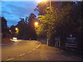 Night falls over Gordon Avenue, Stanmore