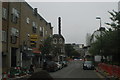 View of the Royal London Hospital chimney from Vallance Road