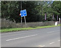 Information for lorry drivers sign, Thrupp