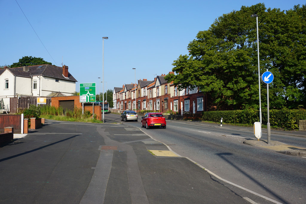 The A58 nearing Chequerbent Roundabout © Bill Boaden :: Geograph ...