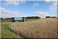 Tractor near Mount Tree