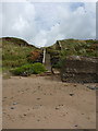 Access steps below a footpath