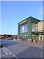 Main entrance of Morrisons supermarket, Minehead