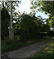 Entrance & footpath to Derry Brook Farm