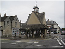 SP3509 : The Buttercross in Witney, Oxfordshire by Les Hull