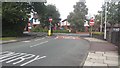 One way junction on Grindsbrook Road