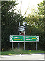 Roadsigns on the A140 Ipswich Road