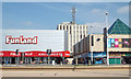 Funland, Pyramid Plaza and the police station, Blackpool