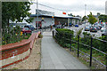 Walkway to the Brookwood Sainsbury store