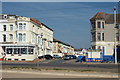 A view east along Trafalgar Road from the Promenade, Blackpool