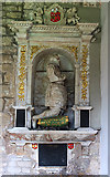 SE5655 : St Everilda's church, Nether Poppleton - monument to Sir Thomas Hutton by Mike Searle